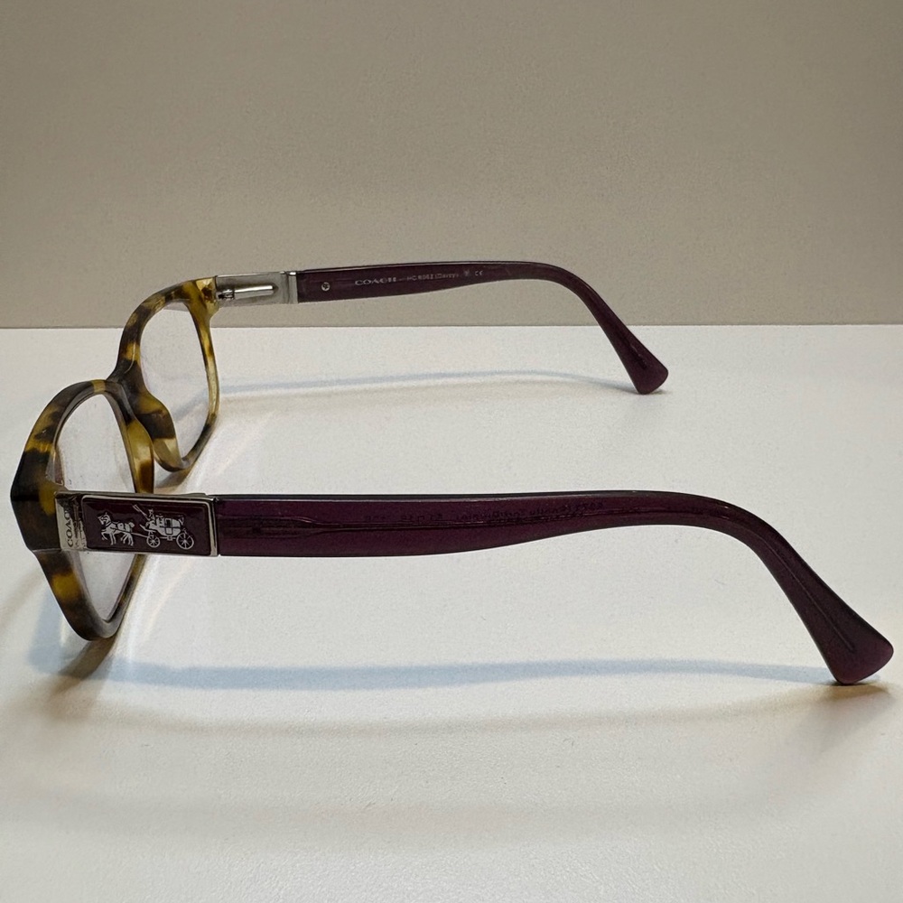 COACH EYEGLASSES HC6062(Darcy)5273‎ (Spotty Tort/Purple) 51•16•135 COACH GLASSES - Picture 4 of 12